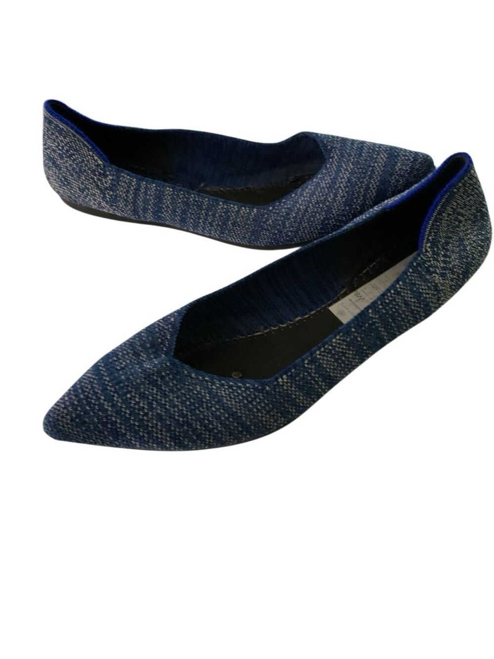 Rothy's The Point Indigo no insoles women's size 8